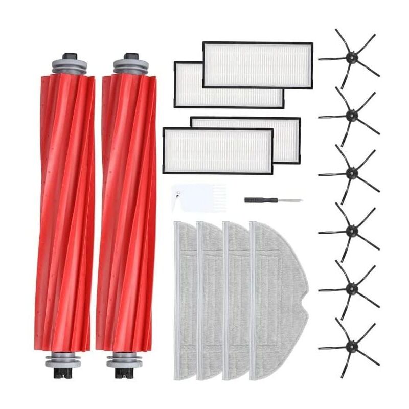 foto del prodotto ymyny crediri ricambi panni per la pulizia per roborock s7 s7 plus t7s t7s plus robot aspirapolvere kit di accessori spazzola principale, filtro,