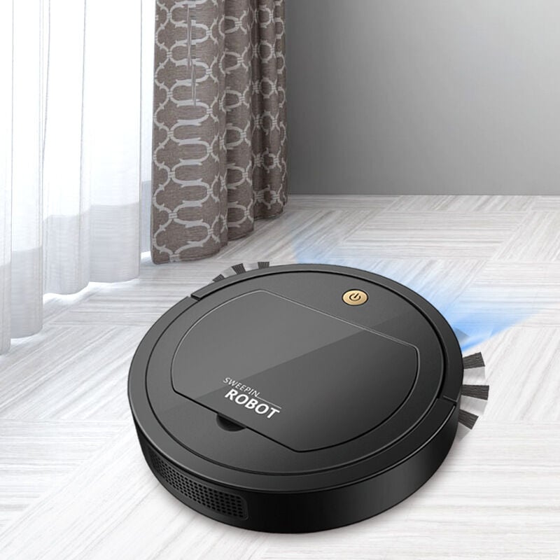 foto del prodotto ymyny crediri robot aspirapolvere, potente robot aspirapolvere, anti raccolta, anti caduta, multi mode, per pulizia di peli di