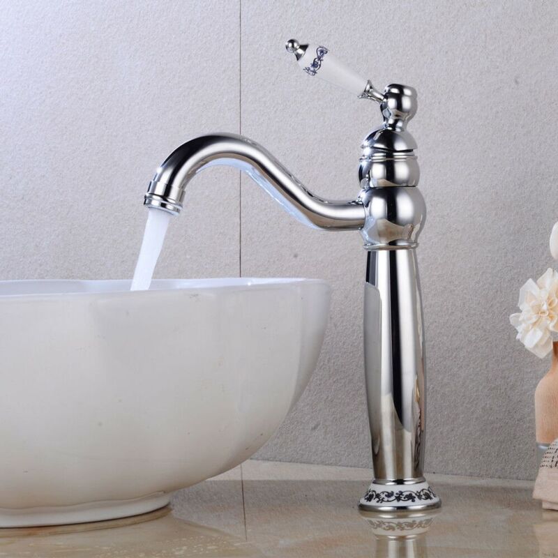 foto del prodotto ymyny crediri rubinetto per bagno retr rubinetto per lavabo nostalgico a 360 rubinetto per lavabo a leva singola rubinetto per lavabo a leva