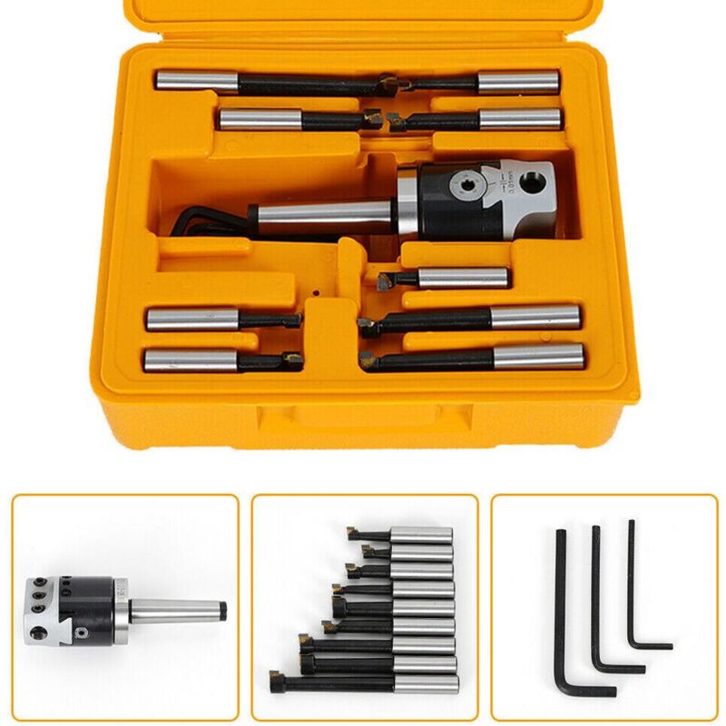 foto del prodotto ymyny crediri testa di alesatura mk2 m10 testa di alesatura cnc 50 mm con alloggiamento barra di alesatura per fresatrice set di utensili per