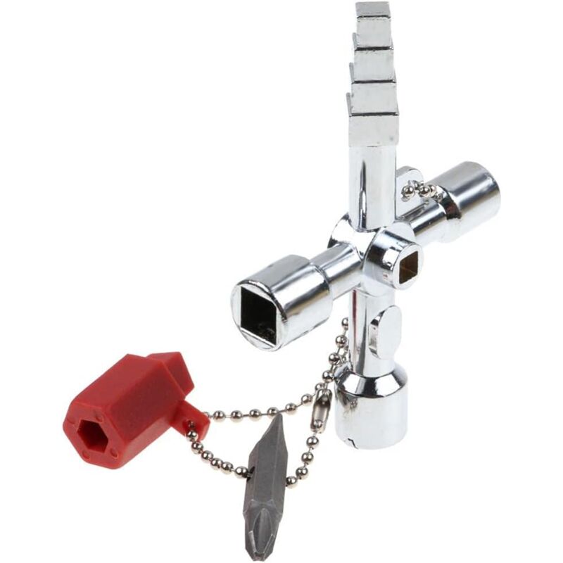 foto del prodotto ymyny crediri tools chiave a 4 lati, chiave a triangolo quadrato, chiave universale, lega di zinco, chiave a triangolo, chiave per armadio