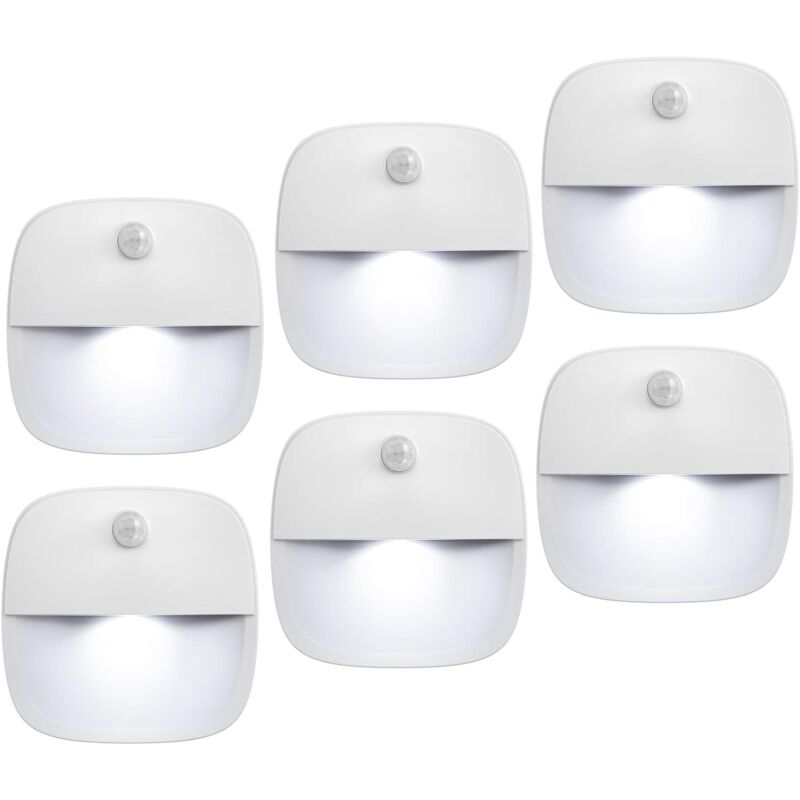 foto del prodotto ymyny crediri versione aggiornata luce con sensore di movimento, luce notturna a led senza fili alimentata a batteria, applique da parete, luce