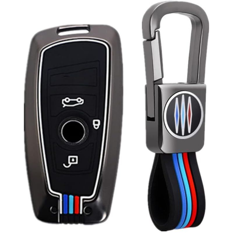 foto del prodotto ymyny custodia in lega di zinco silicone morbido fluorescente per chiave auto b mw serie 1 3 5 f10 11 20 25 30 31 34 g20 30 x3 4 i3 m3 4 3
