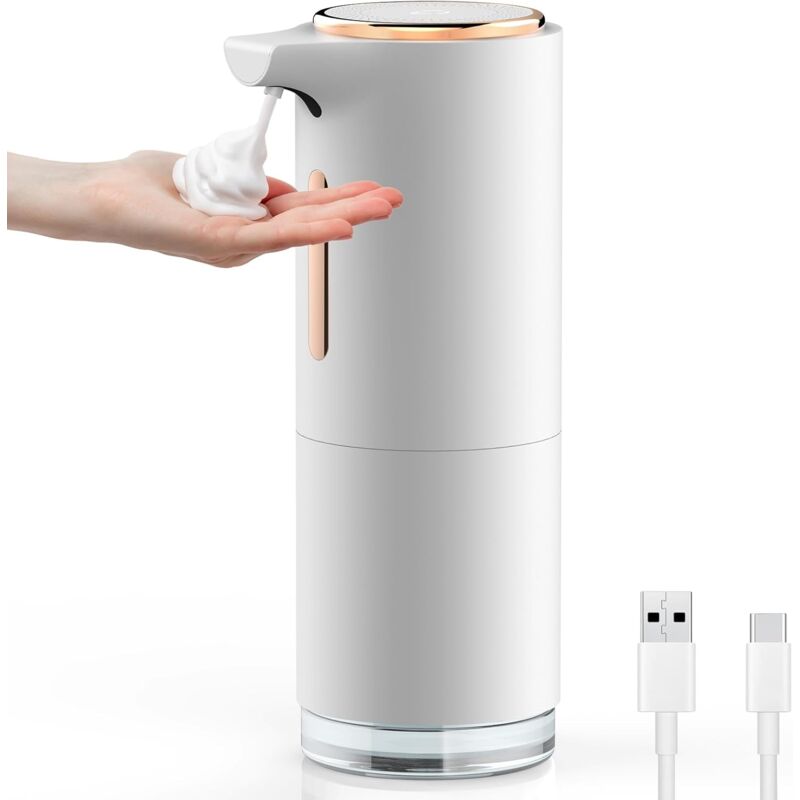 foto del prodotto ymyny distributore automatico di sapone crediri, distributore automatico di sapone da 250 ml, batteria ricaricabile da 1200 mah, distributore di