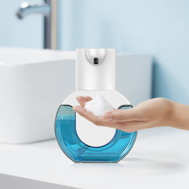foto del prodotto ymyny distributore automatico di sapone crediri, distributore di sapone senza contatto da 420 ml, distributore di sapone a parete ricaricabile