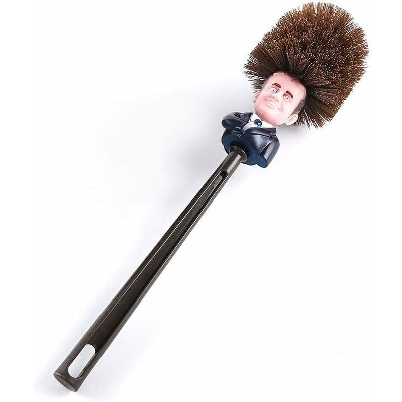 foto del prodotto ymyny emmanuel macron scopino per wc scopino per wc presidente francia scopino per wc divertente detergente per wc colore cioccolato , sumor5661