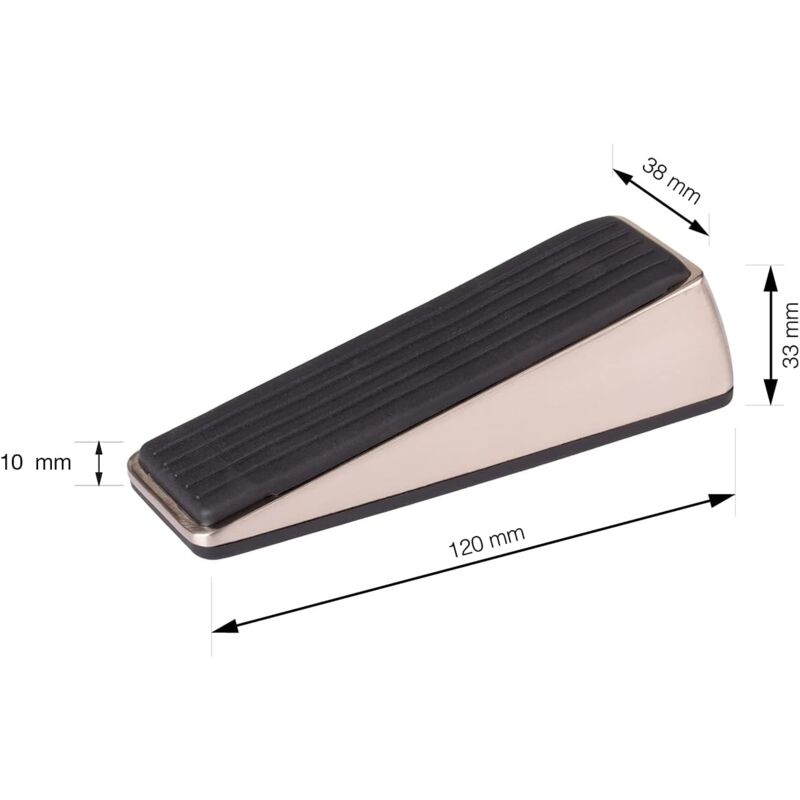 foto del prodotto ymyny fermaporta in acciaio inox set di 2 fermaporta cuneo per porta tenuta perfetta anche su porte pesanti