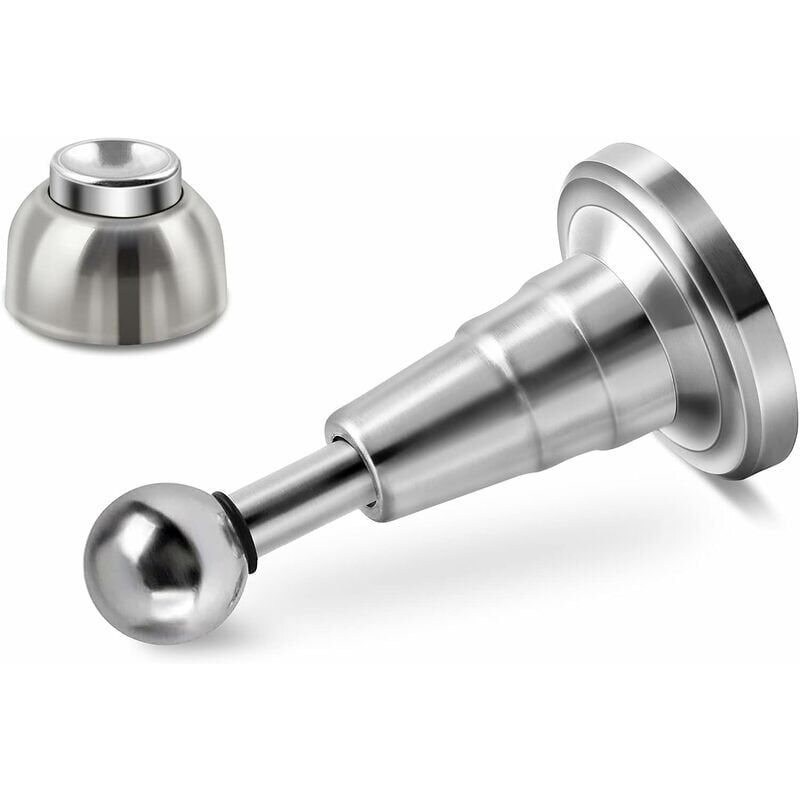 foto del prodotto ymyny fermaporta magnetico con ammortizzatore idraulico, acciaio inossidabile resistente, supporto fermaporta magnetico per montaggio a parete