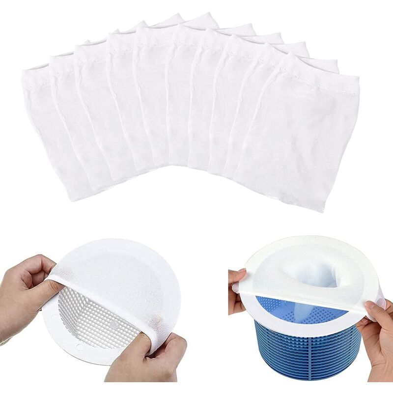 foto del prodotto ymyny filtro skimmer crediri, confezione da 10, filtro skimmer per piscina, cestello filtro piscina, cestello filtro skimmer per catturare polline,