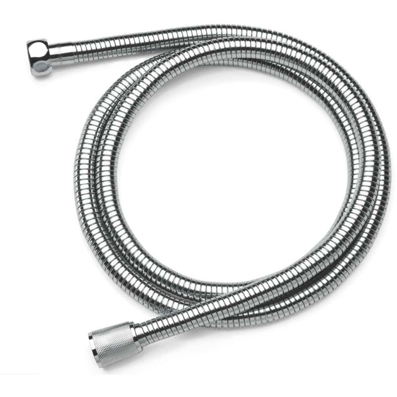 foto del prodotto ymyny flessibile doccia flessibile doccia ecoflex doppia aggraffatura acciaio cromato 150 cm