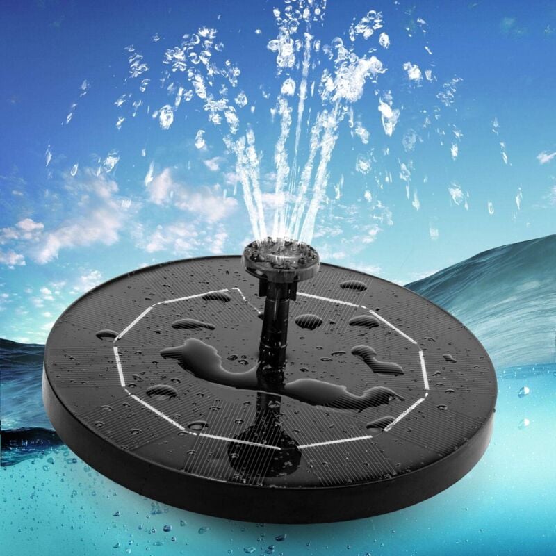 foto del prodotto ymyny fontana solare per laghetto crediri con pannello solare, pompa per acqua con batteria integrata da 3,5 w e 1500 mah, fontana solare