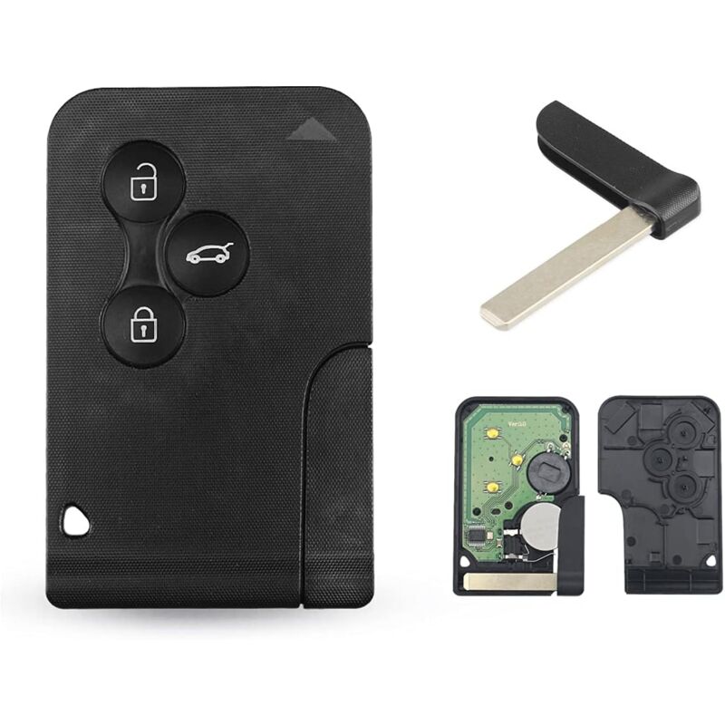 foto del prodotto ymyny guscio chiave telecomando a 2 pulsanti per renault clio 3 megane 2 scenic 2 con chip pcf7947 da 433 mhz