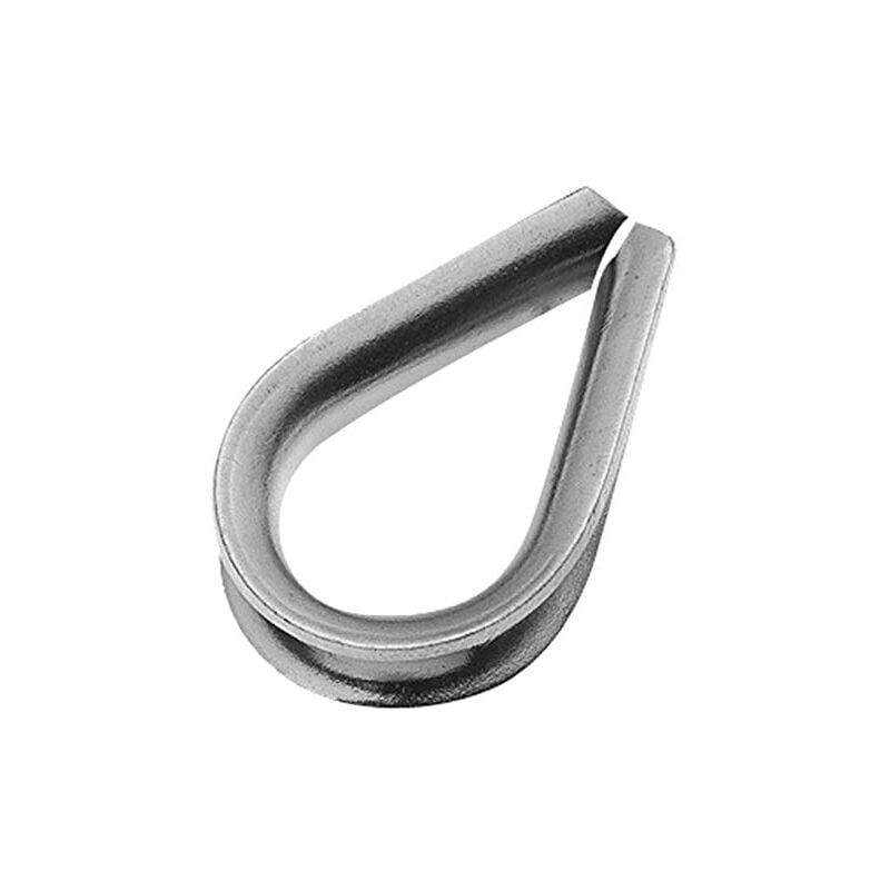 foto del prodotto ymyny i terminali a forma di cuore industrial m3 proteggono il cavo in acciaio zincato da 3 mm di diametro. confezione da 25 elementi di fissaggio