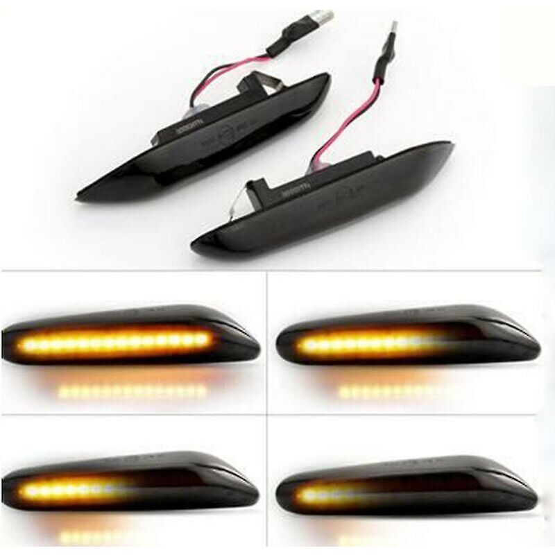 foto del prodotto ymyny indicatore di direzione dinamico a led, lampeggiante sequenziale laterale per bmw e46 e36 e60 e61 e90 e91 e92 e93 x1 e84
