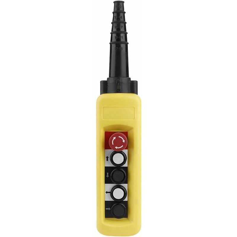 foto del prodotto ymyny interruttore di controllo a pulsante per paranco a catena per gru xac a4713, 4 pulsanti, interruttore a pulsante di sollevamento