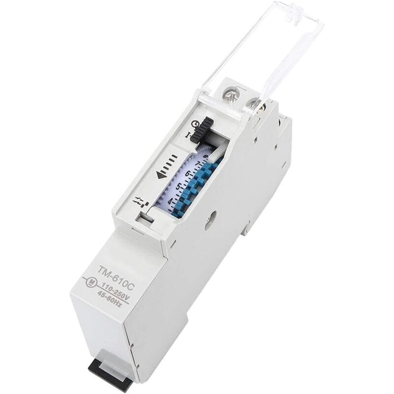 foto del prodotto ymyny interruttore temporizzato per binario crediri, interruttore di controllo del tempo intelligente per binario din tm610c, rel temporizzato 220
