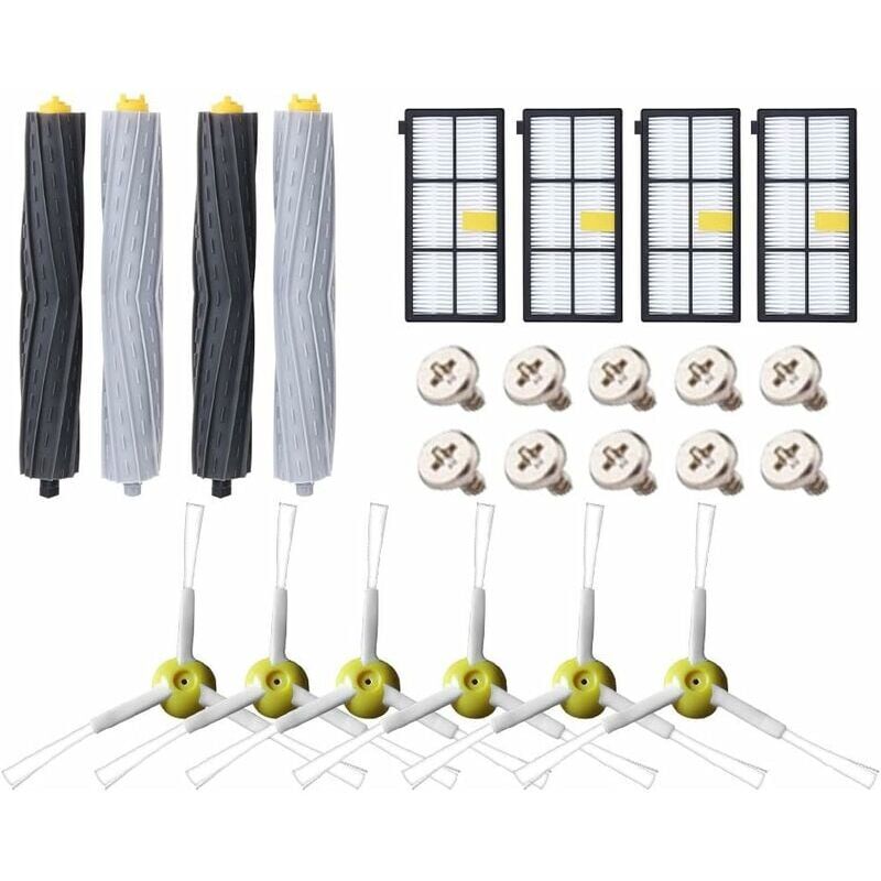foto del prodotto ymyny kit di accessori compatibile con roomba serie 800 805 850 860 865 866 870 871 880 886 890 891 895 896 900 960 965 966 980 filtri e spazzole