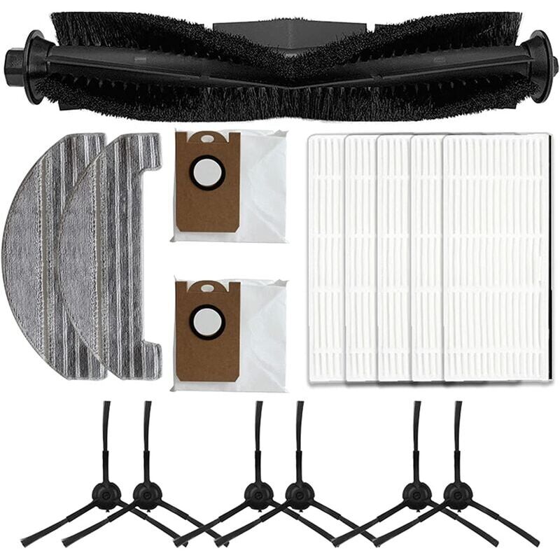 foto del prodotto ymyny kit di accessori crediri per aspirapolvere proscenic m8 pro con spazzola principale, 5 filtri, 6 spazzole laterali, 2 panni, 2 sacchetti per