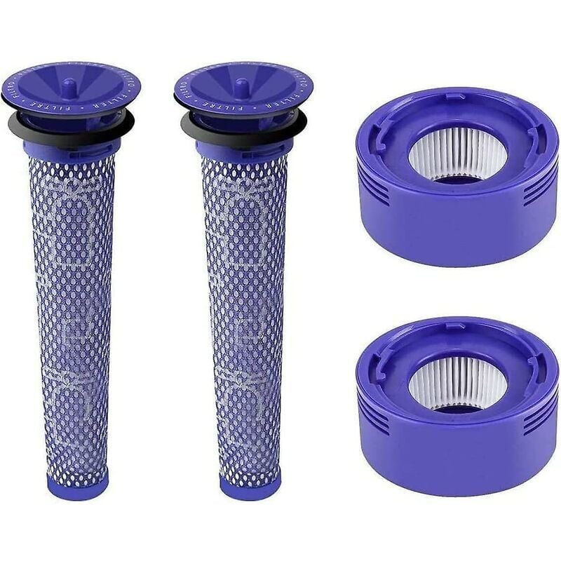foto del prodotto ymyny kit di accessori per aspirapolvere con 2 filtri post motore compatibili con dyson v7 v8 e 2 filtri pre motore compatibili con dyson v6 v8 v7