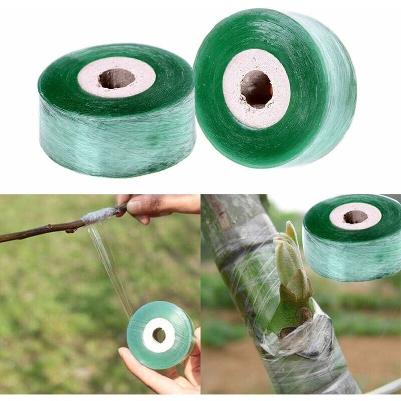 foto del prodotto ymyny kit di attrezzi da giardiniere 5 cm x 100 m nastro di riparazione per piante da frutto autoadesivo biodegradabile ed estensibile, cesoie,