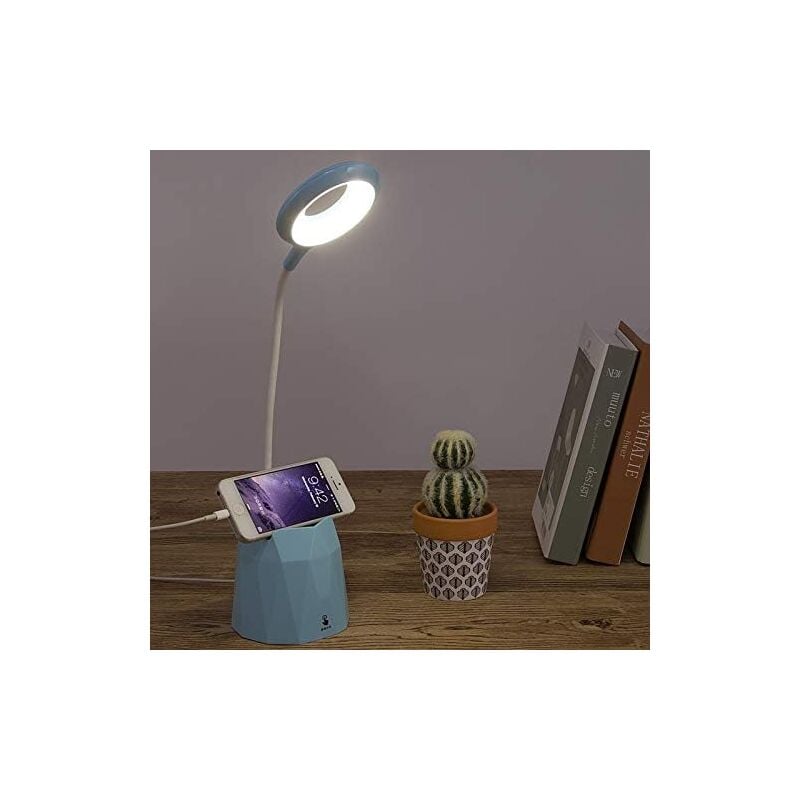 foto del prodotto ymyny lampada da scrivania crediri, lampada da scrivania a led dimmerabile, lampada da tavolo con protezione degli occhi per bambini con 3 modalit 