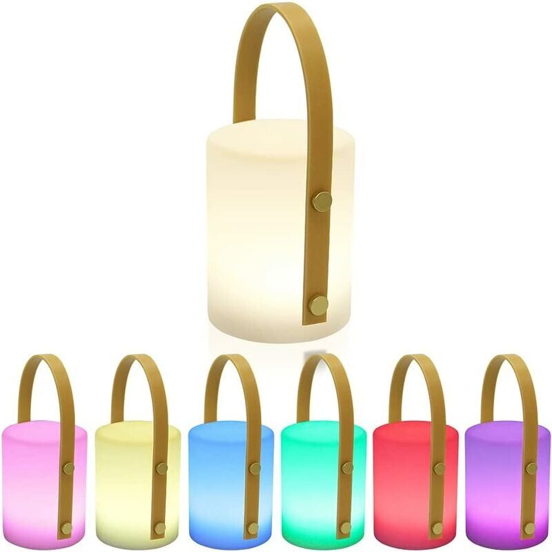 foto del prodotto ymyny lampada da tavolo per esterni rgb dimmerabile lampada da tavolo wireless 8 colori lampada da tavolo portatile per esterni giardino soggiorno