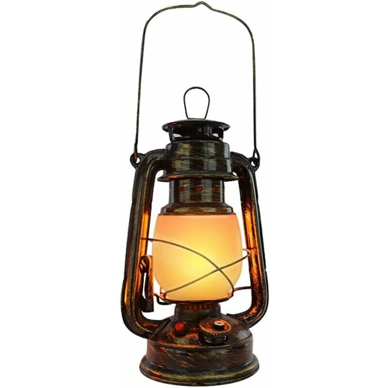 foto del prodotto ymyny lampada da tavolo ricaricabile vintage crediri, lanterna antiuragano, lampada da tavolo a led senza fili, luce notturna per esterni
