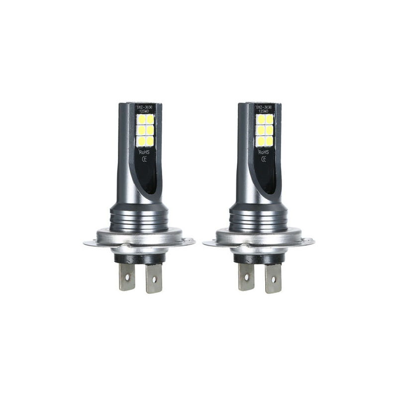 foto del prodotto ymyny lampadina fendinebbia a led per auto h7 200 w, faro 6000 k, decoder hid bianco, nero, 2 pezzi