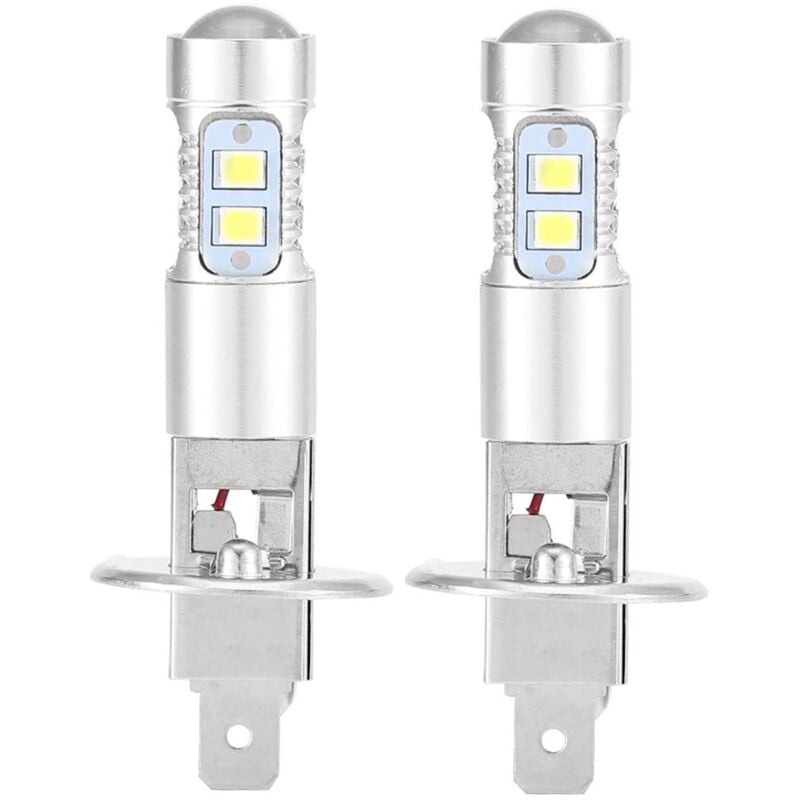 foto del prodotto ymyny lampadine per fari crediri, 2x h1 6000k ultra white 100w kit lampadine per fari anabbaglianti a led