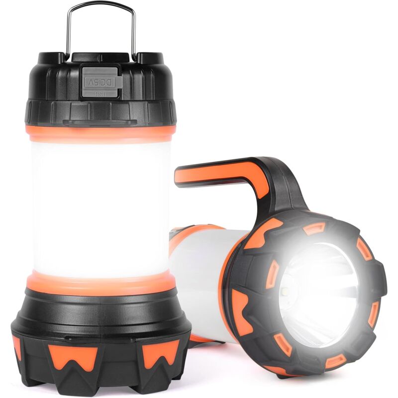 foto del prodotto ymyny lanterna led ricaricabile, 1000 lumen, 3600 mah, lampada da campeggio a 360 , lampada led ricaricabile, faretto portatile, ultra potente, 6