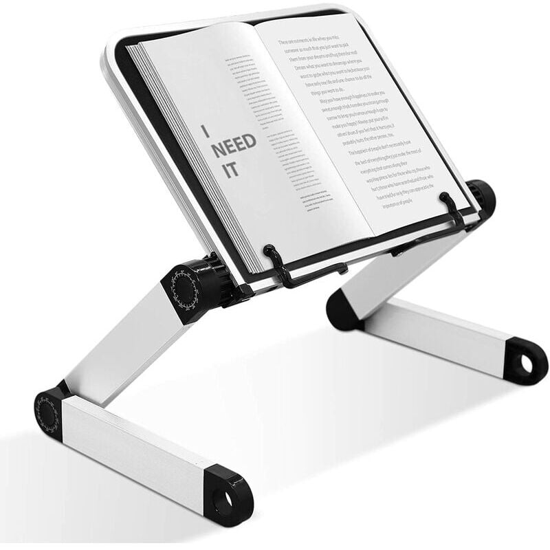 foto del prodotto ymyny leggio regolabile crediri, altezza e angolazione regolabili, supporto ergonomico per libri con graffette per grandi libri di testo, tablet,