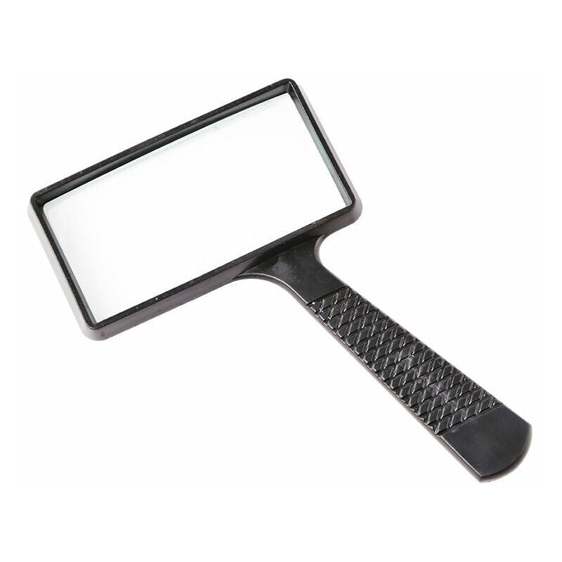 foto del prodotto ymyny lente d ingrandimento portatile crediri 10x, lente d ingrandimento rettangolare, lente in vetro antigraffio per lettura, hobby, riparazione,