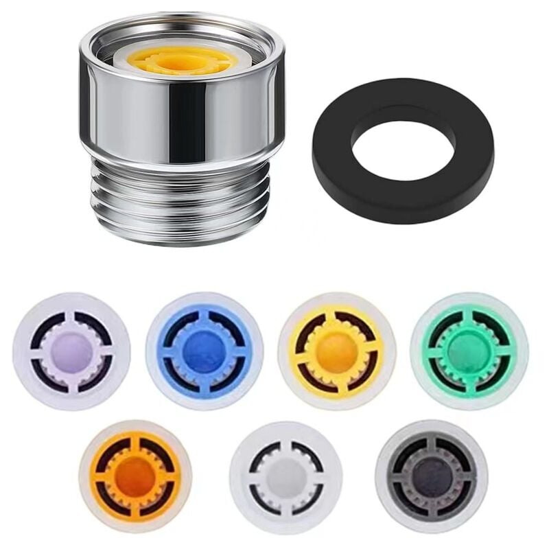 foto del prodotto ymyny limitatore di flusso per doccia raccordi interni ed esterni in rame 7 colori 4 5 6 7 8 10 12l 