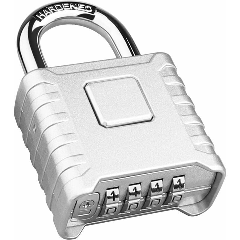 foto del prodotto ymyny lucchetto a combinazione a 4 cifre lucchetto impermeabile per esterni, antifurto ad alta resistenza, lucchetto a combinazione con gancio da 8