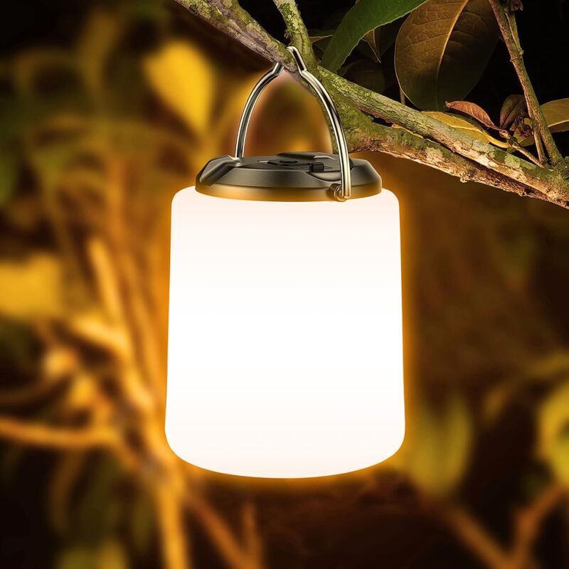 foto del prodotto ymyny luce da campeggio ricaricabile luce calda 3000k luminosit regolabile 3 modalit di illuminazione luce da tenda impermeabile