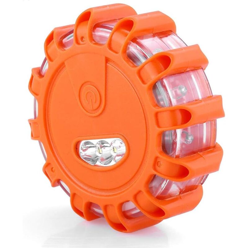 foto del prodotto ymyny luce di avvertimento ambra a 15 led, luci di sicurezza stradale con 9 modalit lampeggianti, luce di emergenza multifunzionale