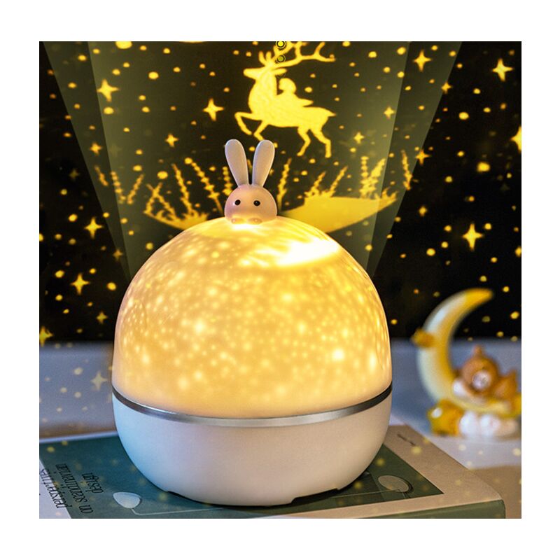 foto del prodotto ymyny luce notturna per bambini, proiettore di cielo stellato, luce notturna musicale e luminosa bluetooth, 8 film, luce notturna per bambini, luce