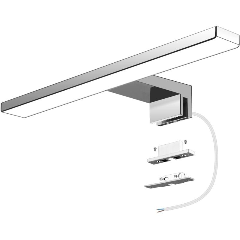 foto del prodotto ymyny luci led per specchio da bagno 6w 600 lumen, luce da bagno da 30 cm, bianco freddo 6000k, applique da parete per specchio da bagno