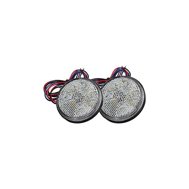 foto del prodotto ymyny luci per rimorchio a led fanali posteriori per rimorchio da 12 v, 2 pezzi, luci di stop per rimorchio auto, riflettore rotondo, luce di