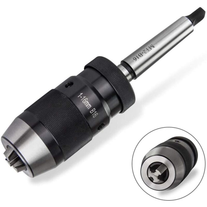 foto del prodotto ymyny mandrino autoserrante crediri, 1 pz. mandrino autoserrante b16 da 1 16 mm per trapano rotativo