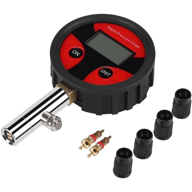 foto del prodotto ymyny manometro per pneumatici crediri, manometro per pneumatici digitale premium, manometro per pneumatici ad alta precisione 0 200 psi per auto,