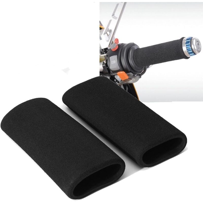 foto del prodotto ymyny manopole in schiuma per manubrio moto crediri, comoda copertura antivibrazione, adatta a tutte le manopole di dimensioni standard
