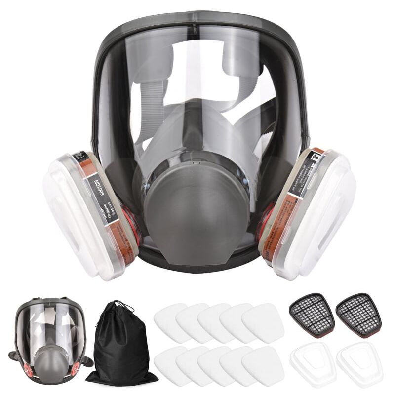 foto del prodotto ymyny maschera facciale completa 16 in 1 maschera facciale completa in silicone 1 corpo maschera 2 cartucce filtro 3 2 tappi filtro 10