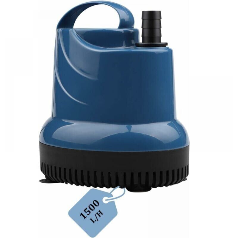 foto del prodotto ymyny mini pompa sommersa per acqua, 1500 l h, 20 w, 230 v, pompa per vuoto da cantina, altezza di scarico 1,6 m, cavo 1,8 m, adatta per giardini,
