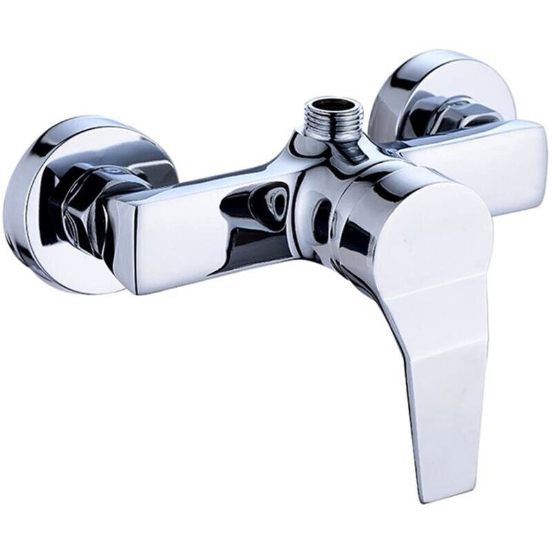 foto del prodotto ymyny miscelatore doccia da parete in ottone cromato per bagno, acqua calda e fredda