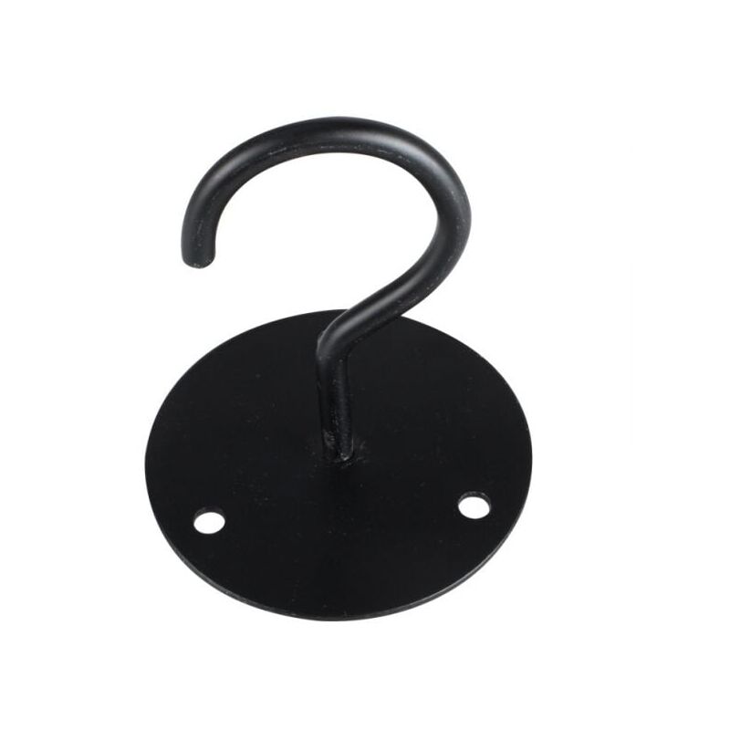 foto del prodotto ymyny nero 4 pezzi ganci da parete in metallo per piante, ganci da soffitto con viti e tasselli per appendere cesti di piante, lanterne,