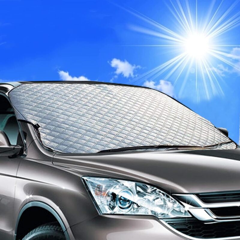 foto del prodotto ymyny parasole per auto parasole anti uv, protezione frontale perfetta contro i raggi uv e il calore in auto, universale per la maggior parte dei