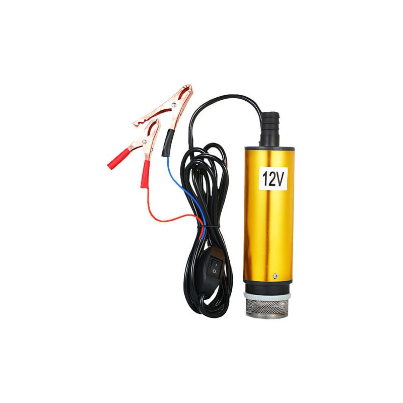 foto del prodotto ymyny pompa sommergibile crediri per pompaggio acqua diesel pompa carburante 51mm per rifornimento con filtro a rete dc 12v