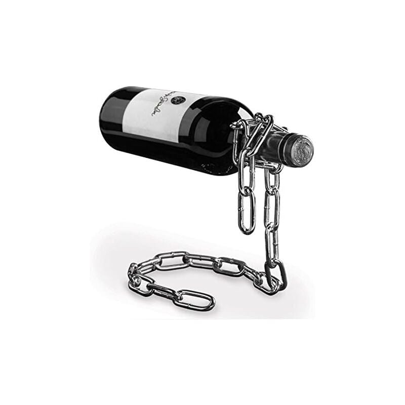 foto del prodotto ymyny portabottiglie da vino crediri, catena magica, portabottiglie da vino in acciaio inossidabile