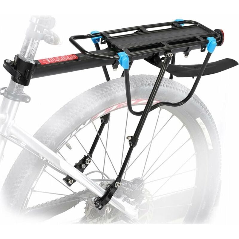 foto del prodotto ymyny portapacchi posteriore per bici con capacit di 50 kg, portapacchi regolabile per bicicletta, reggisella mtb con riflettore ad ala per